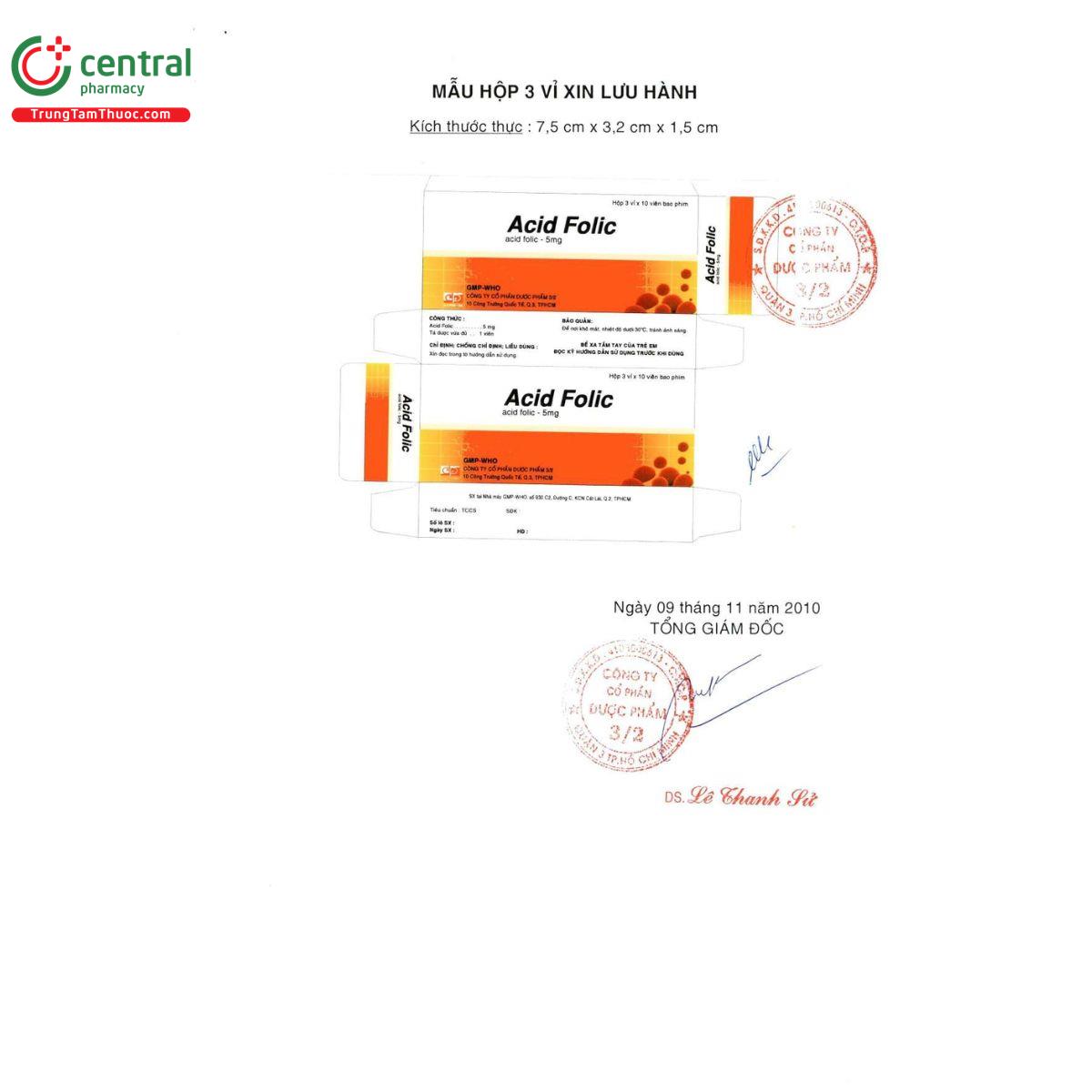 acid folic 5mg ft pharma 7 G2455 acid folic 5mg ft pharma 7 G2455
