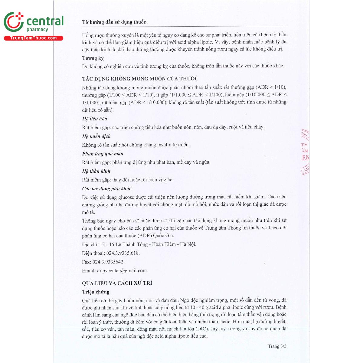 acidthio tp 600mg 5 K4036