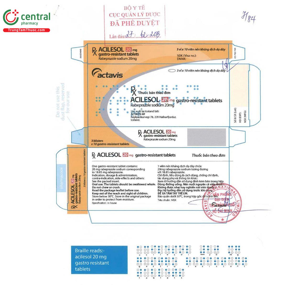 acilesol 20mg 2 H3235