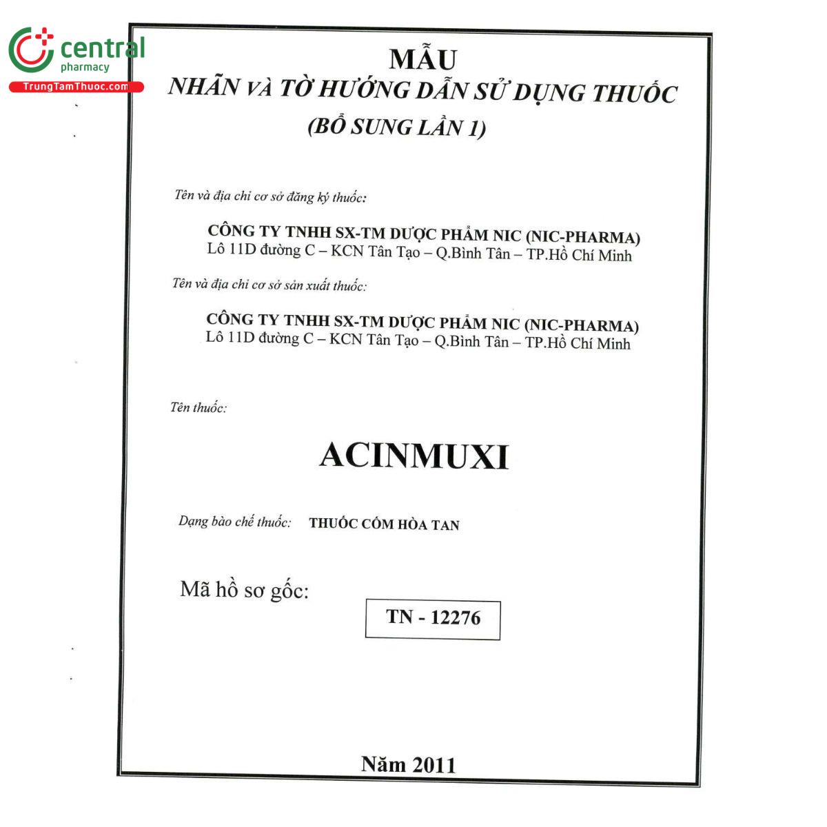 acinmuxi 200mg 5 I3185 acinmuxi 200mg 5 I3185