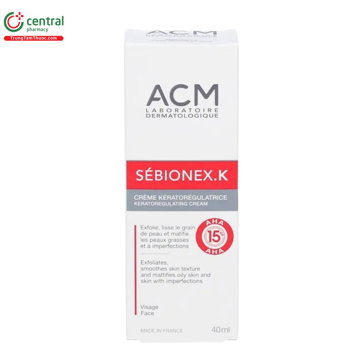 acm sebionex k keratoregulating cream 4 B0253 acm sebionex k keratoregulating cream 4 B0253
