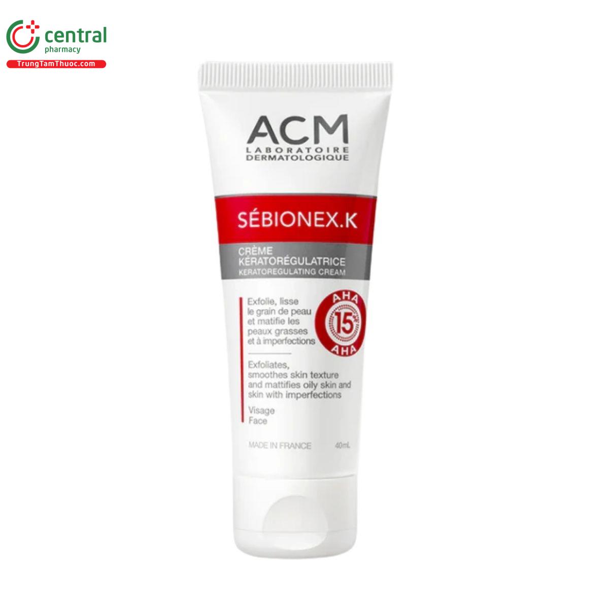 acm sebionex k keratoregulating cream 6 U8287 acm sebionex k keratoregulating cream 6 U8287