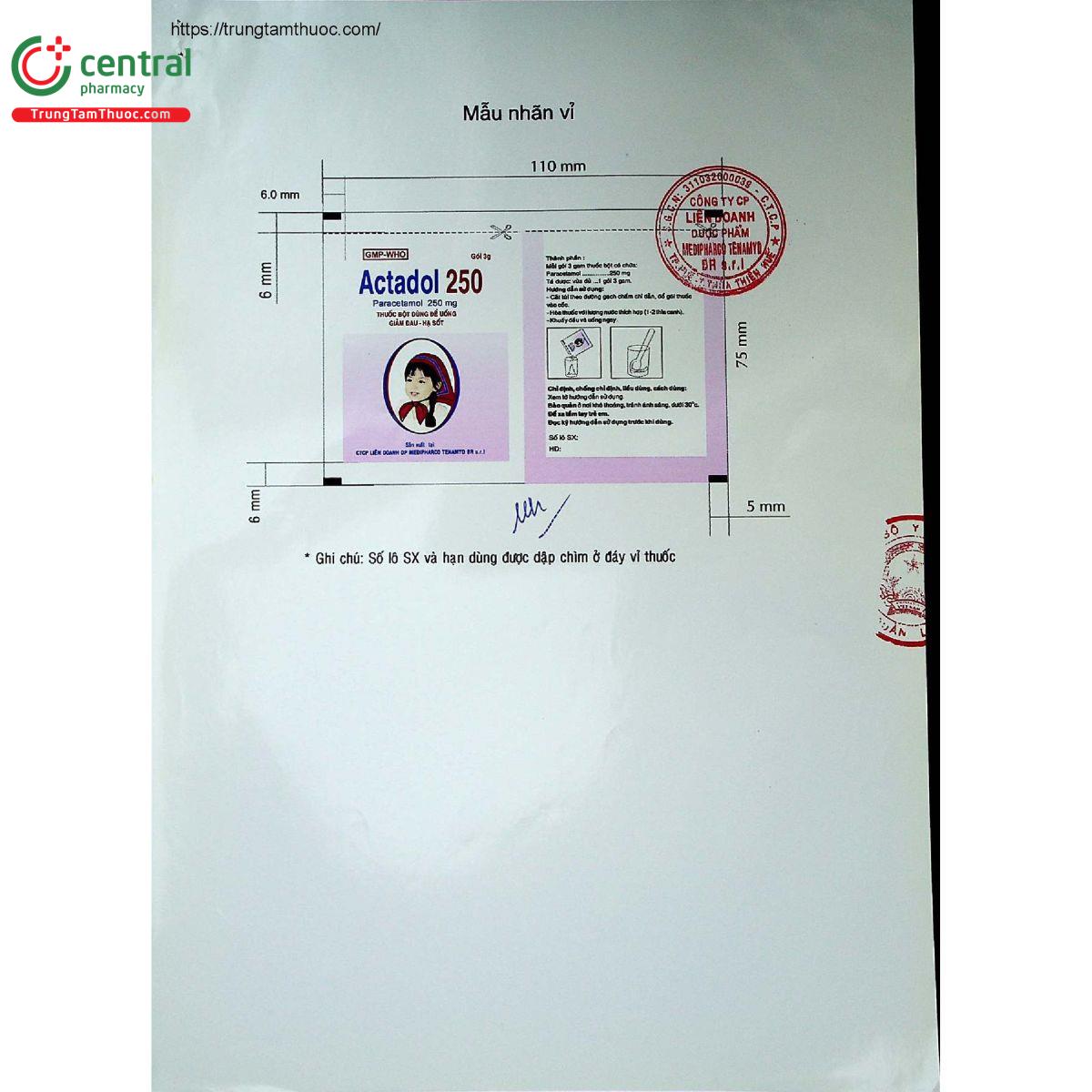actadol 250 5 M5507 actadol 250 5 M5507