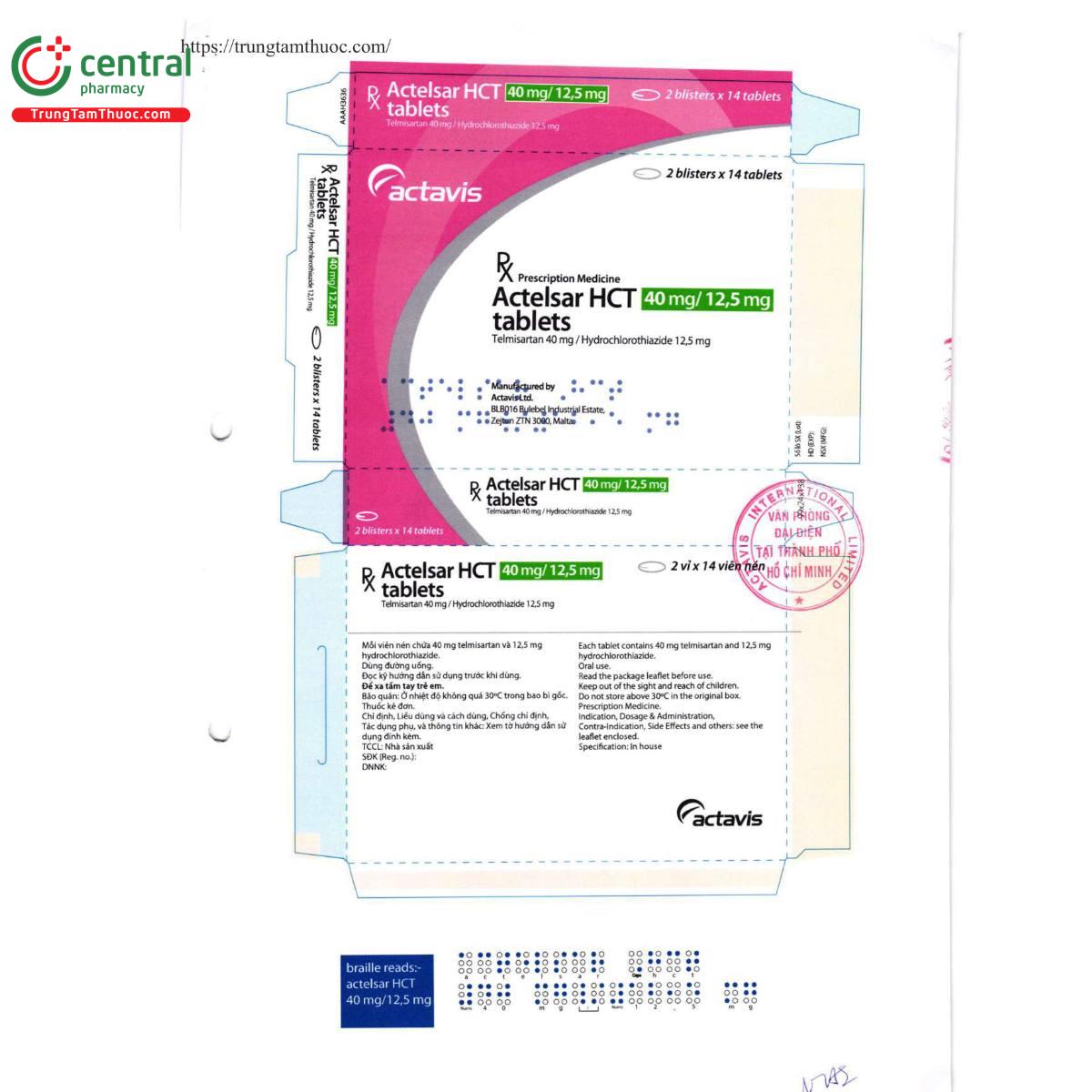 actelsar hct 40mg 125mg 11 A0342