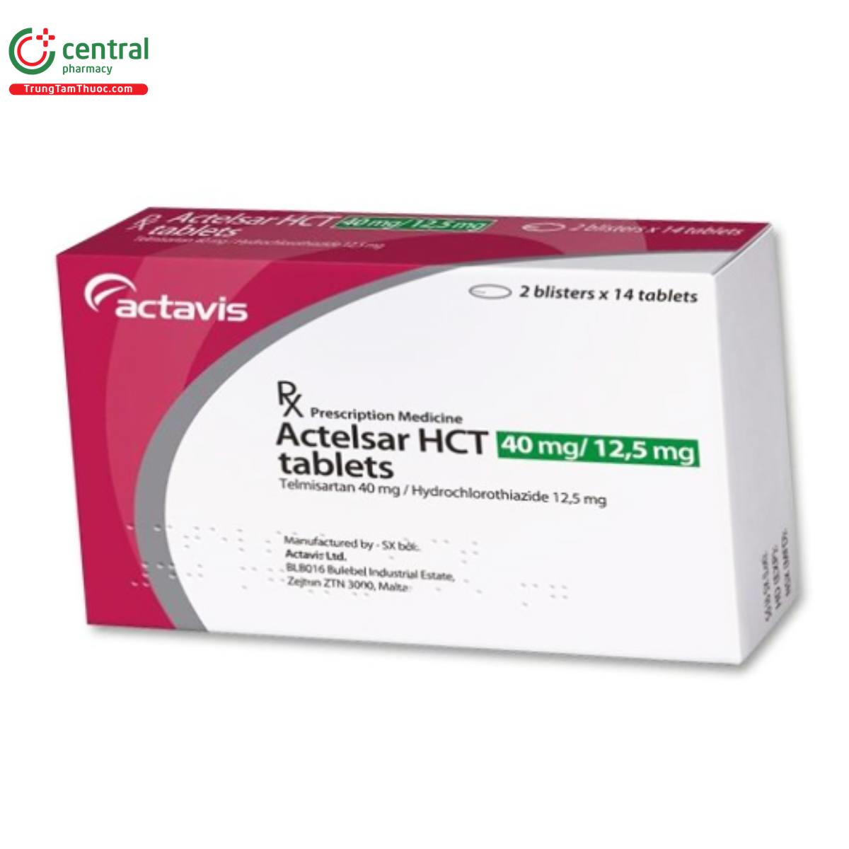 actelsar hct 40mg 125mg 2 A0167