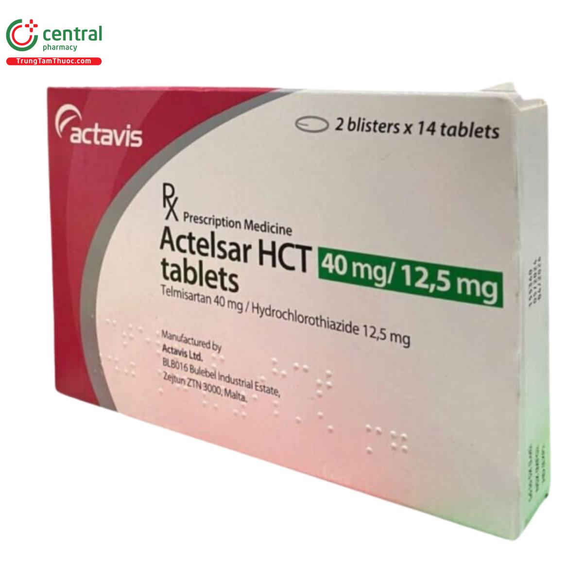 actelsar hct 40mg 125mg 4 R7188