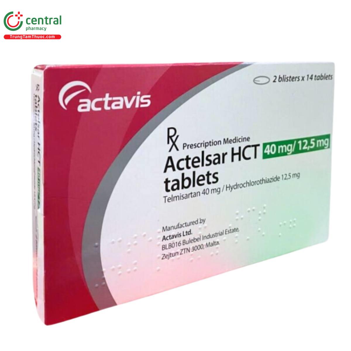 actelsar hct 40mg 125mg 5 Q6111