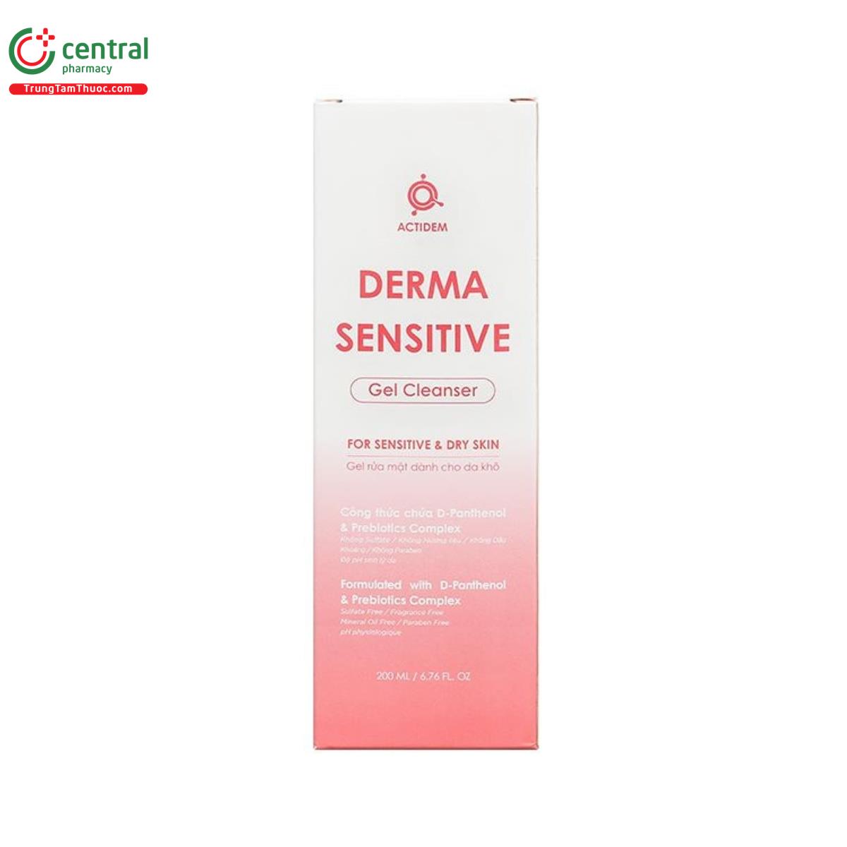 actidem derma sensitive gel cleanser 3 O5483 actidem derma sensitive gel cleanser 3 O5483