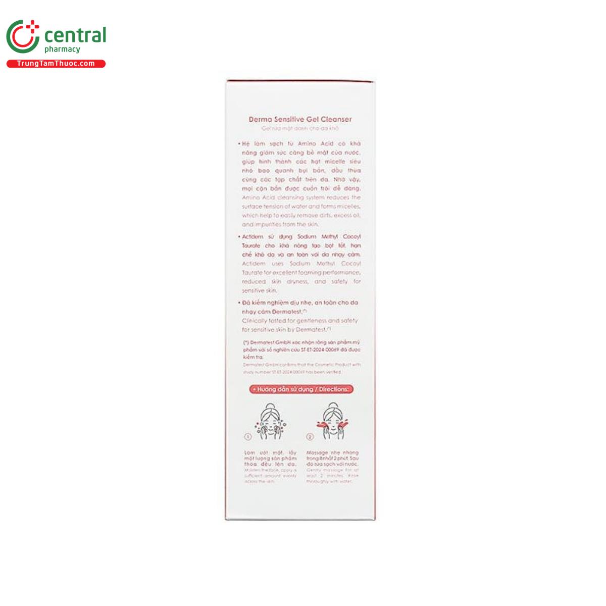 actidem derma sensitive gel cleanser 4 H3746 actidem derma sensitive gel cleanser 4 H3746
