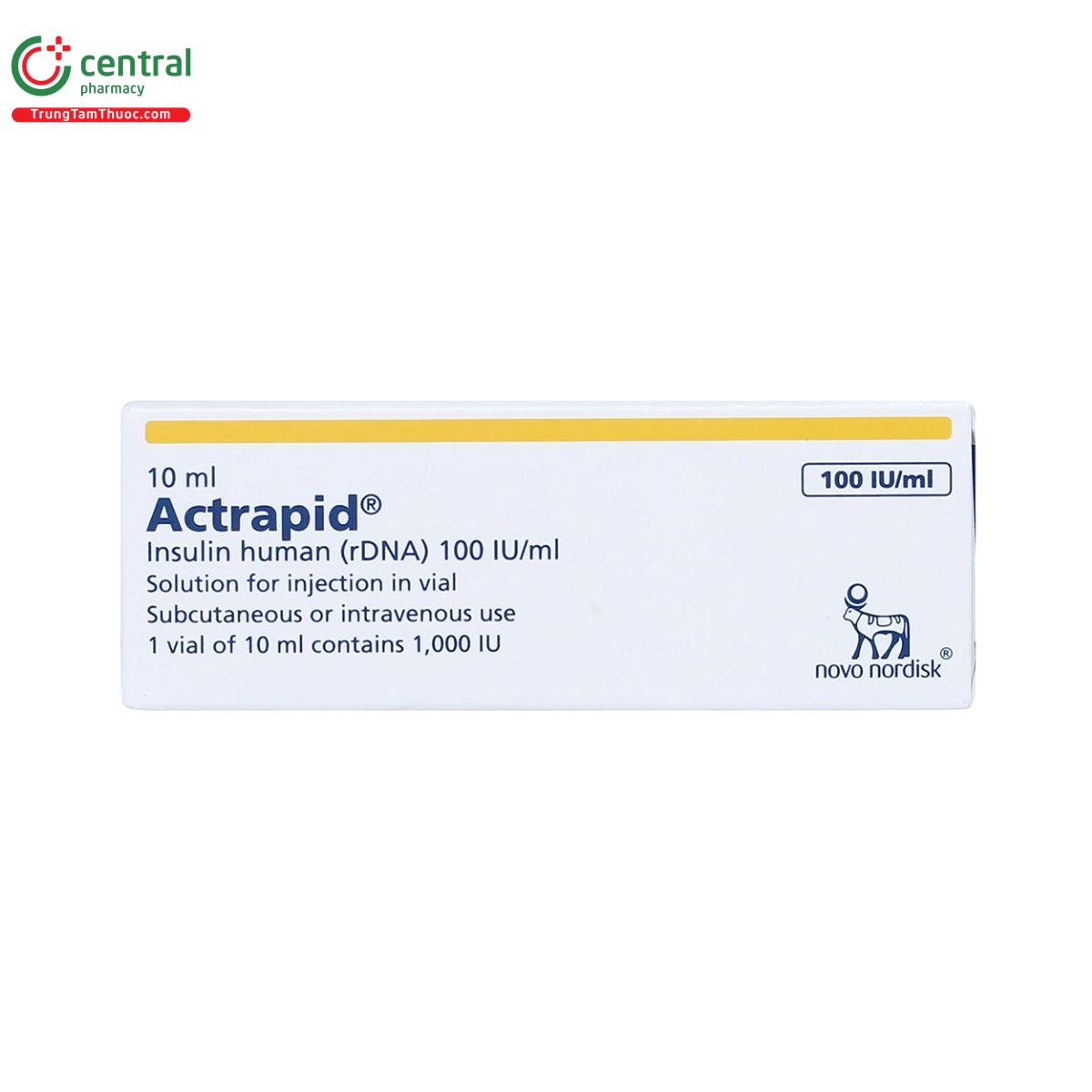 actrapid 100iu ml 10ml 2 H3884