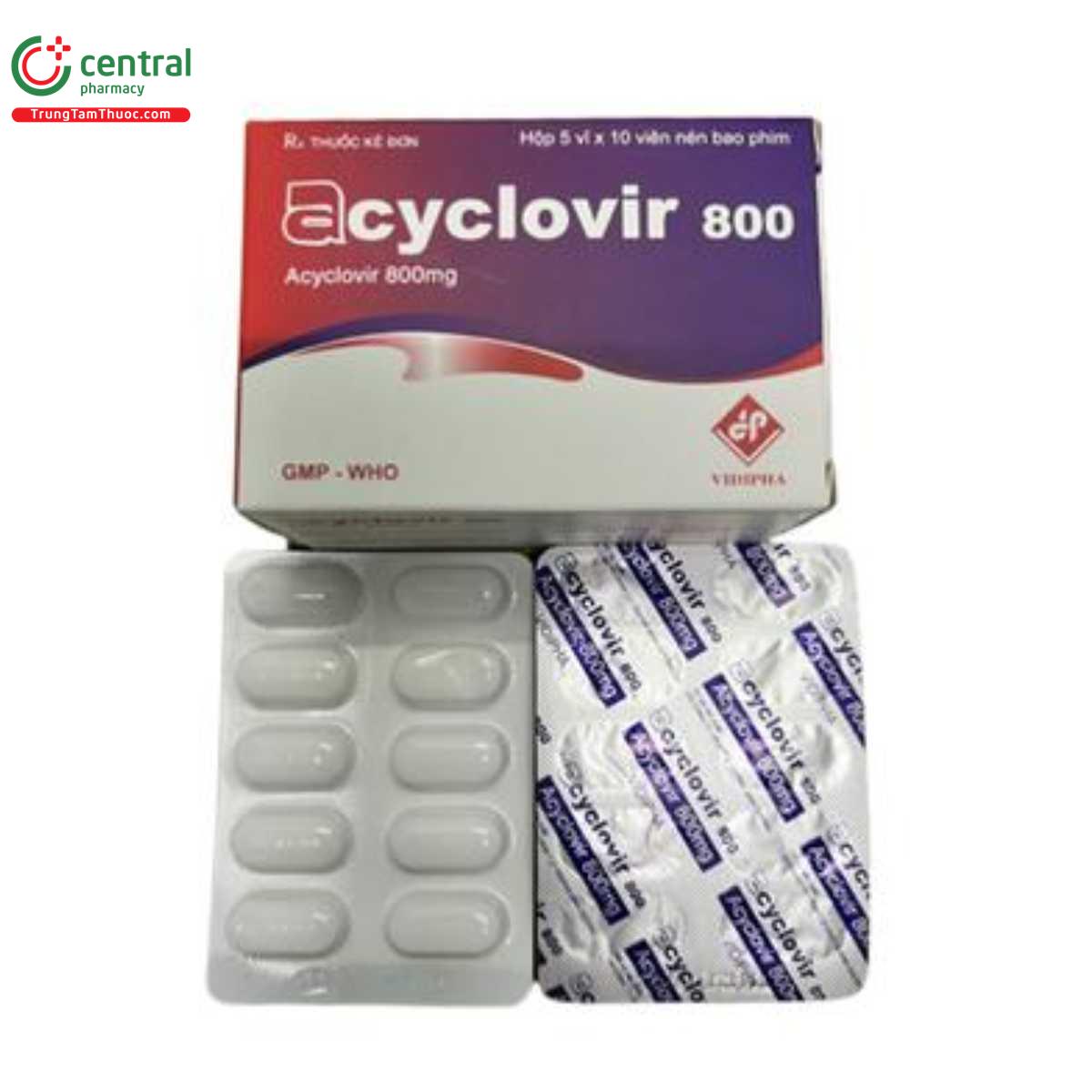 acyclovir 800 vidipha 2 A0025