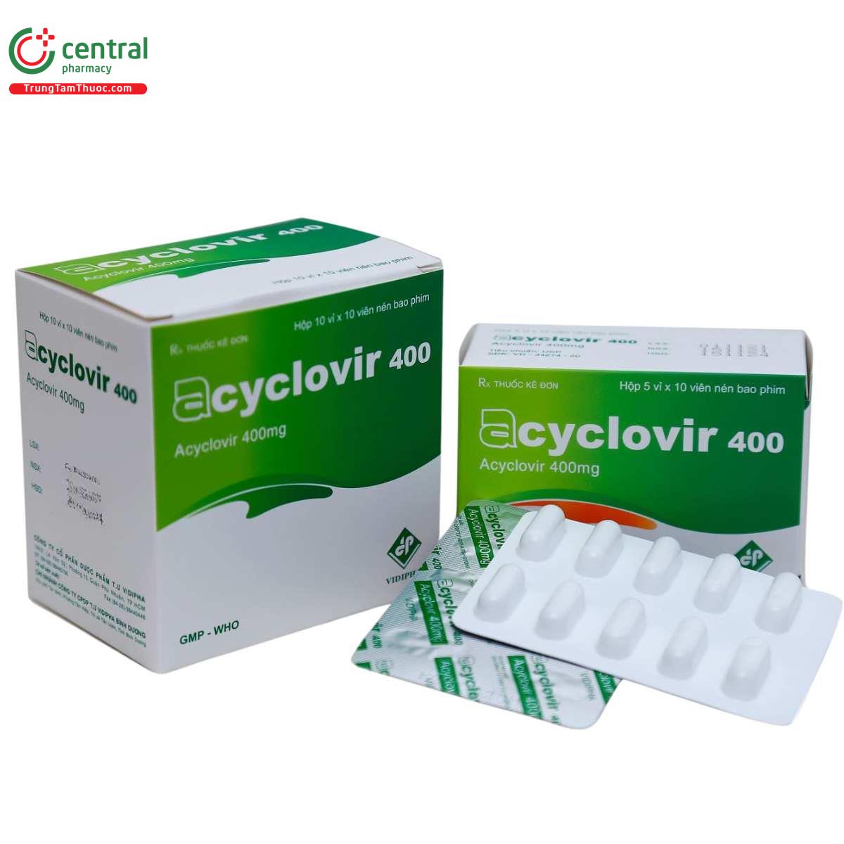 acyclovir vidipha 400 mg 5 O5257