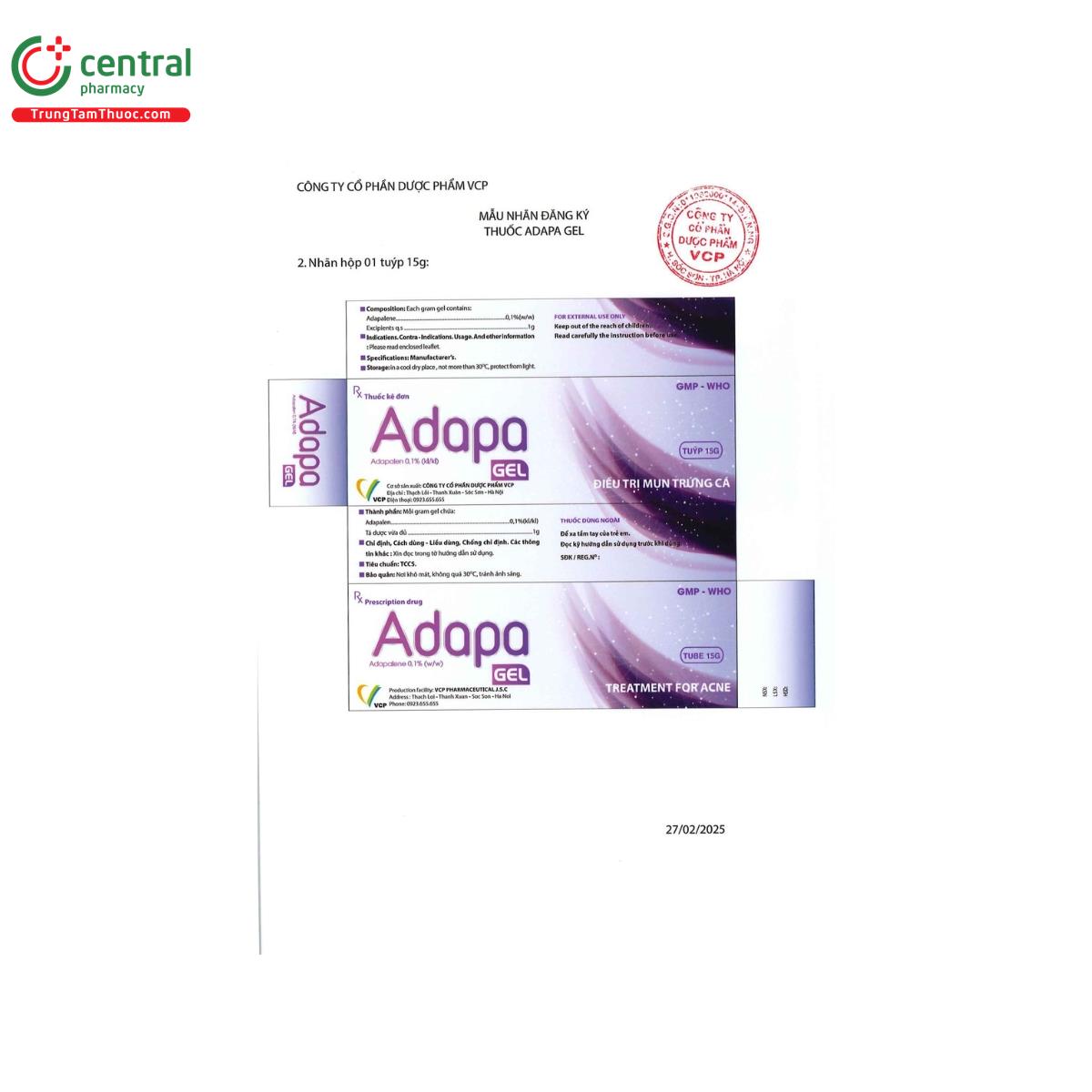 adapa gel 3 F2326 adapa gel 3 F2326