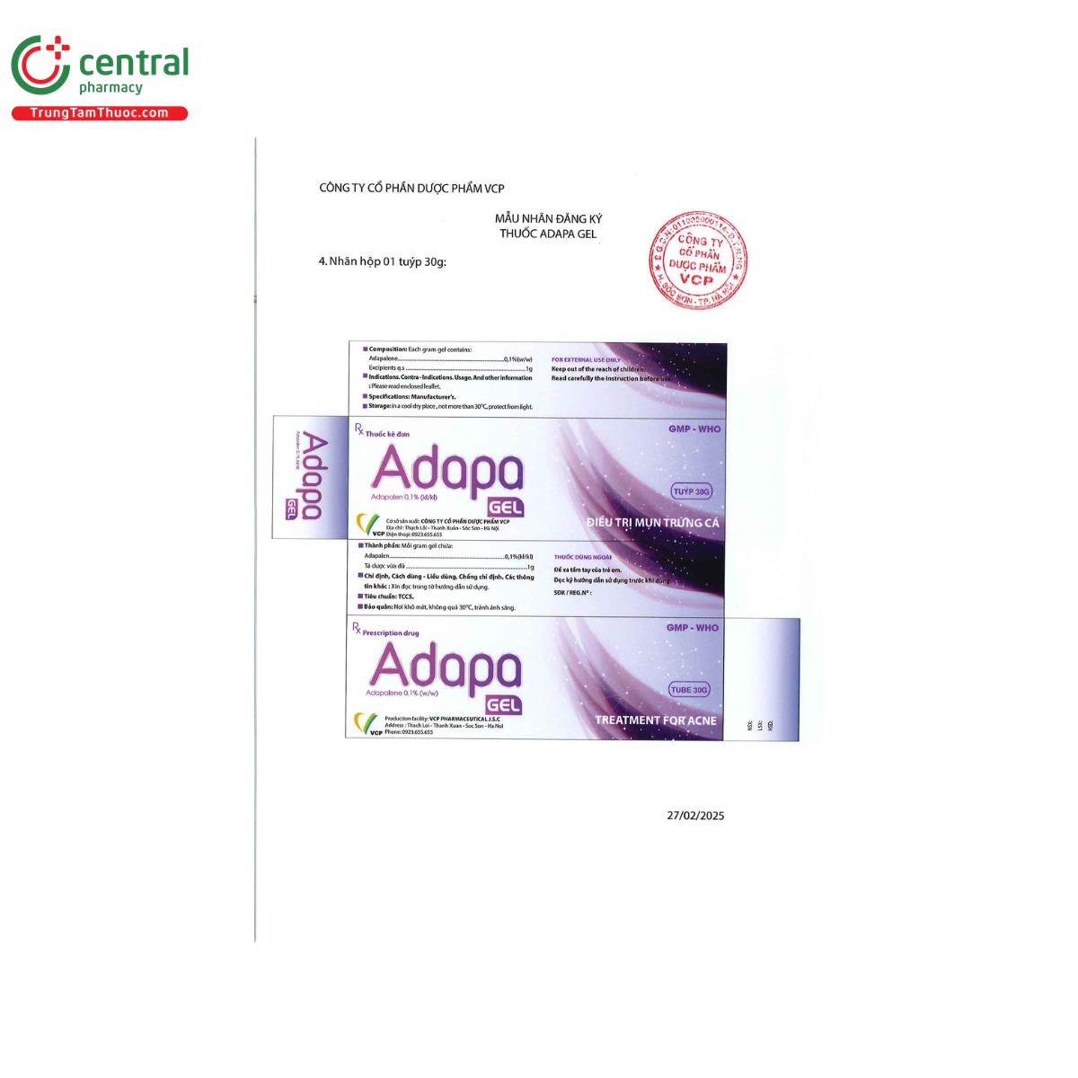 adapa gel 5 G2710 adapa gel 5 G2710
