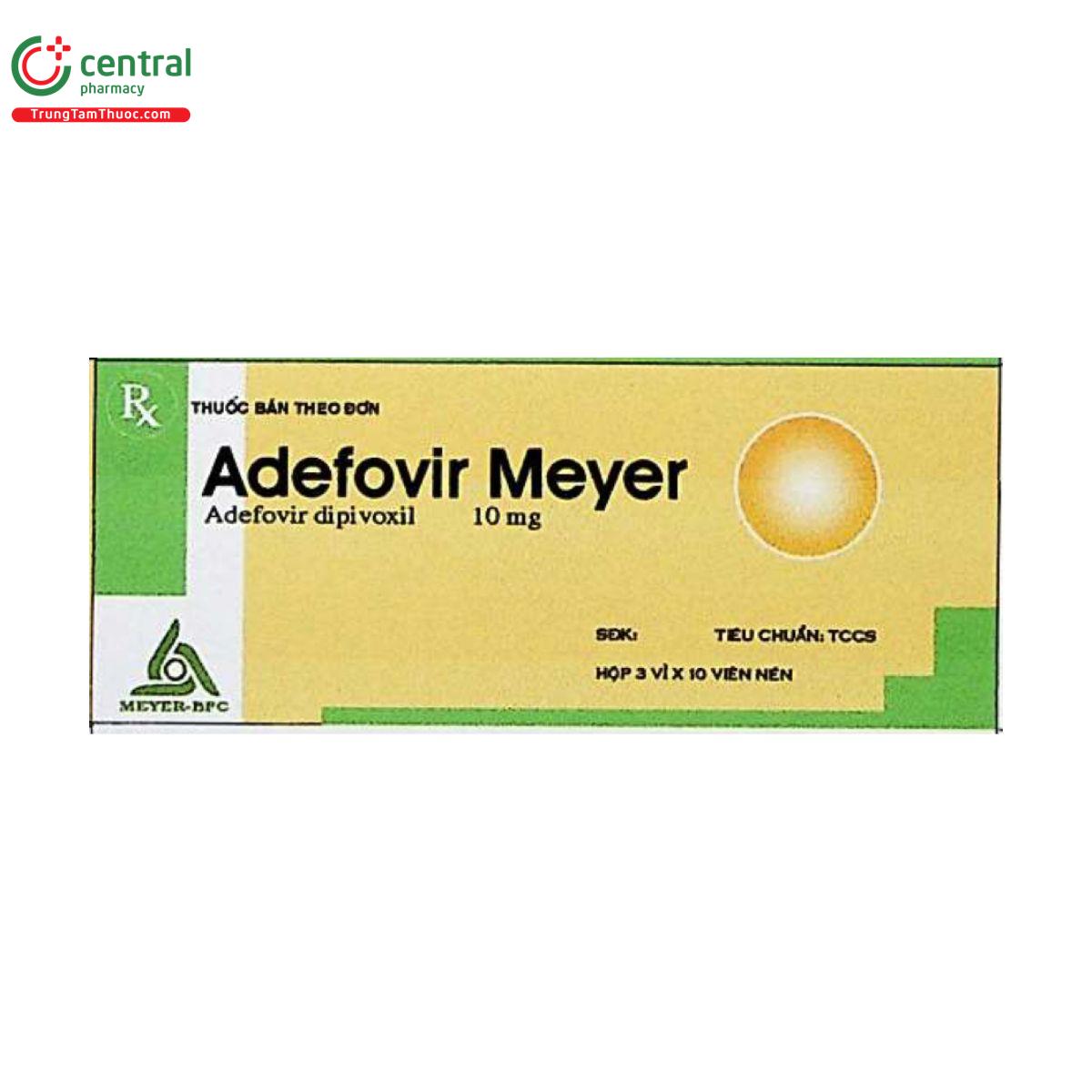Thuốc Adefovir Meyer - Điều trị viêm gan siêu vi B mạn tính ở người lớn