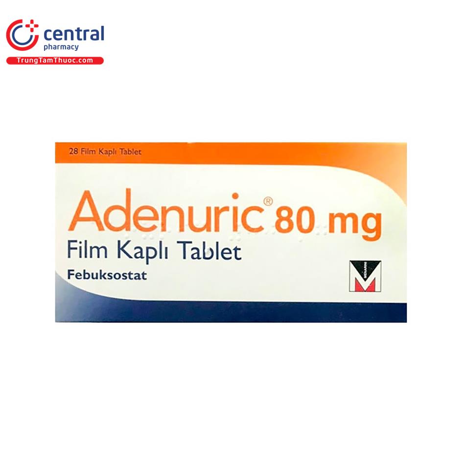 [CHÍNH HÃNG] Thuốc Adenuric 80mg điều trị gout hiệu quả