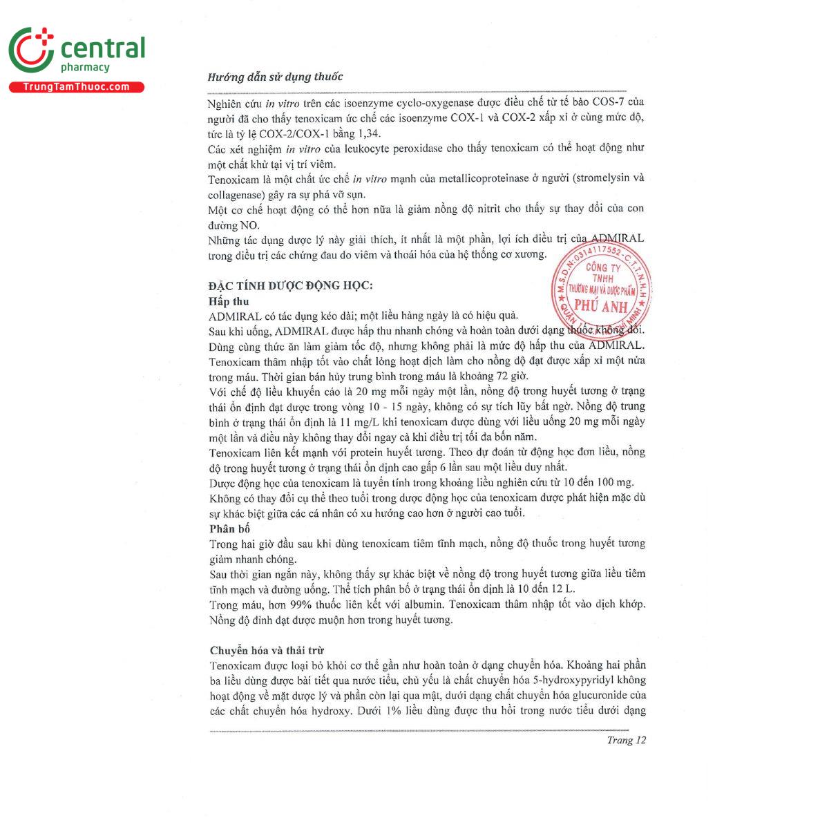 admiral 20mg cap 14 S7825