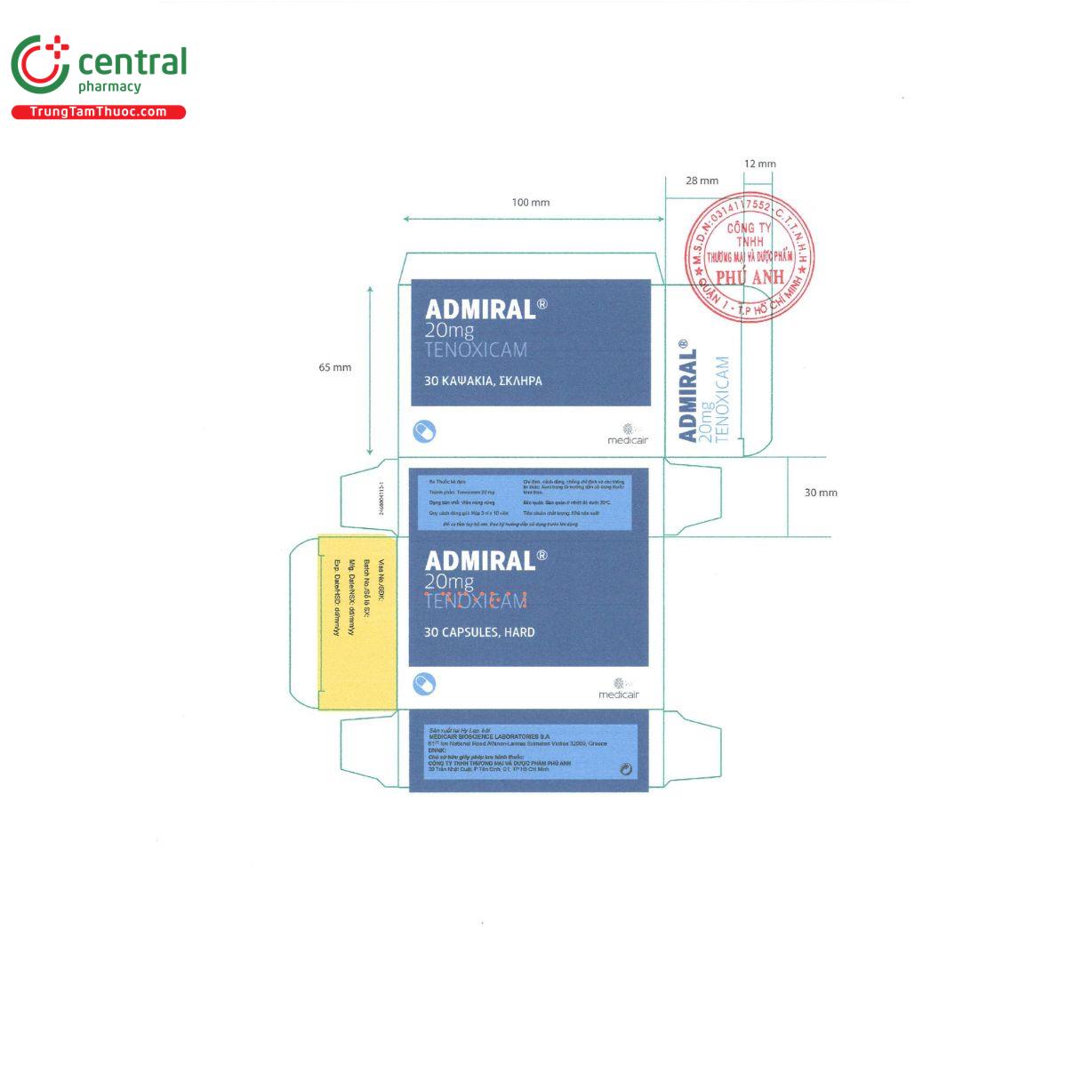 admiral 20mg cap 2 N5647