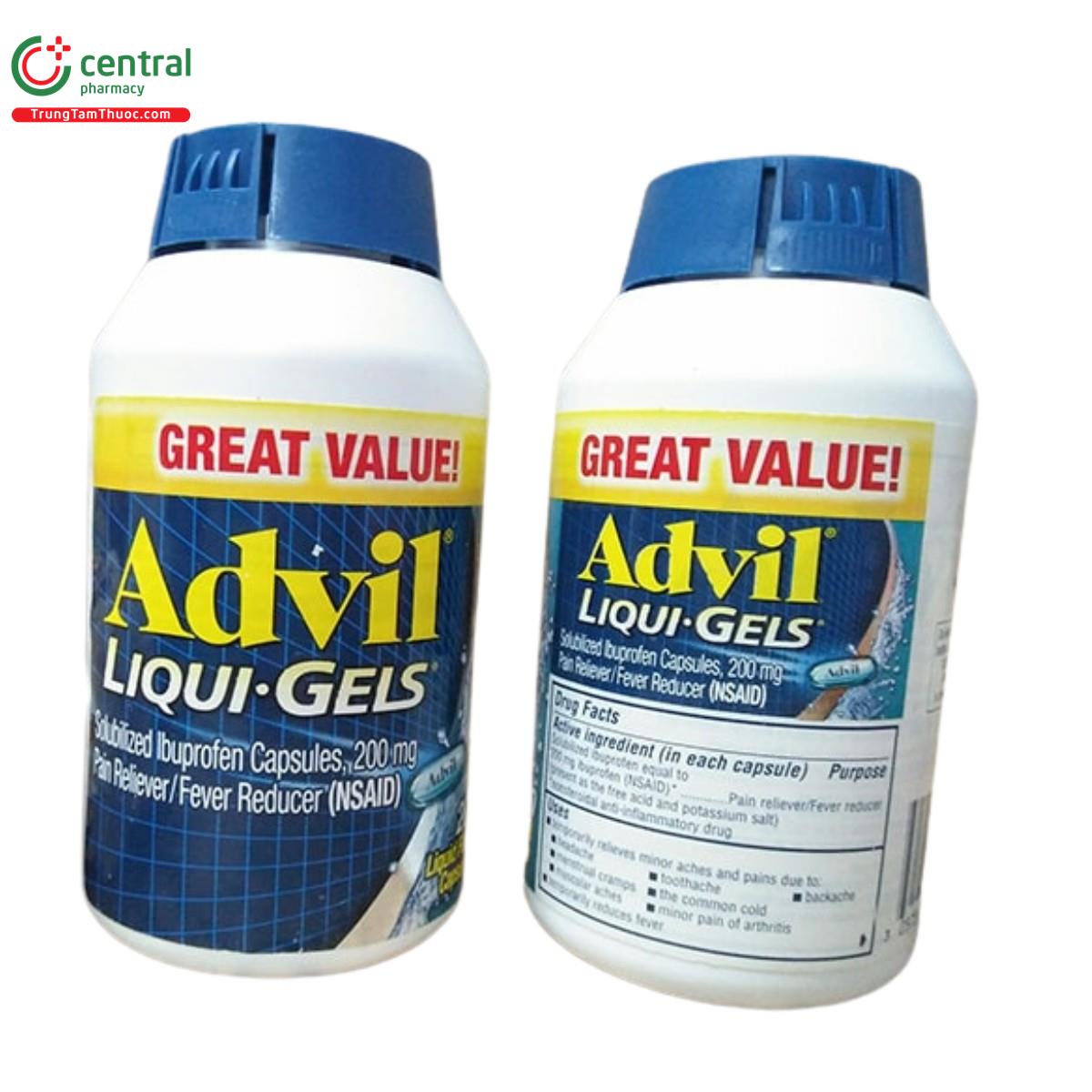 advil liqui gels 200mg 2 J3452