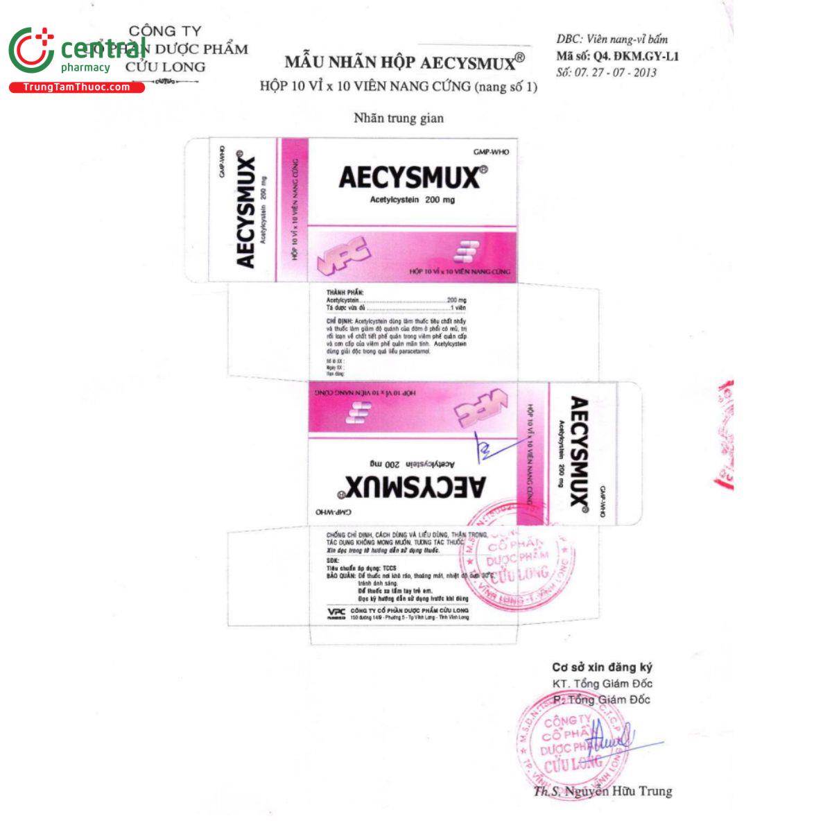 aecysmux 200mg 6 T7272