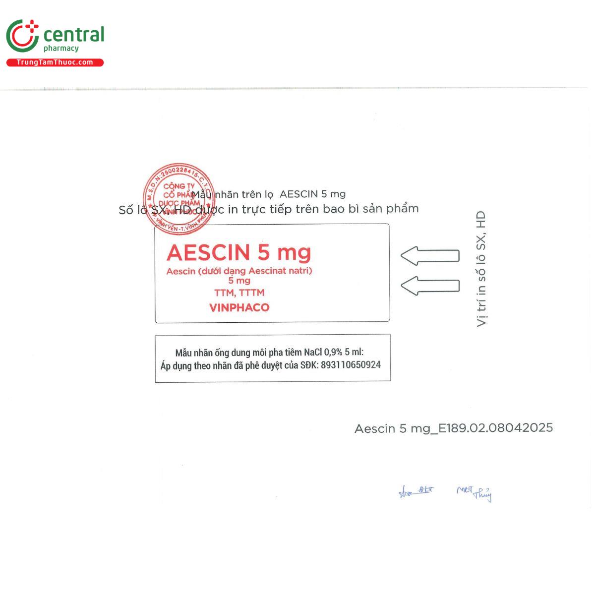 aescin 5 4 D1780