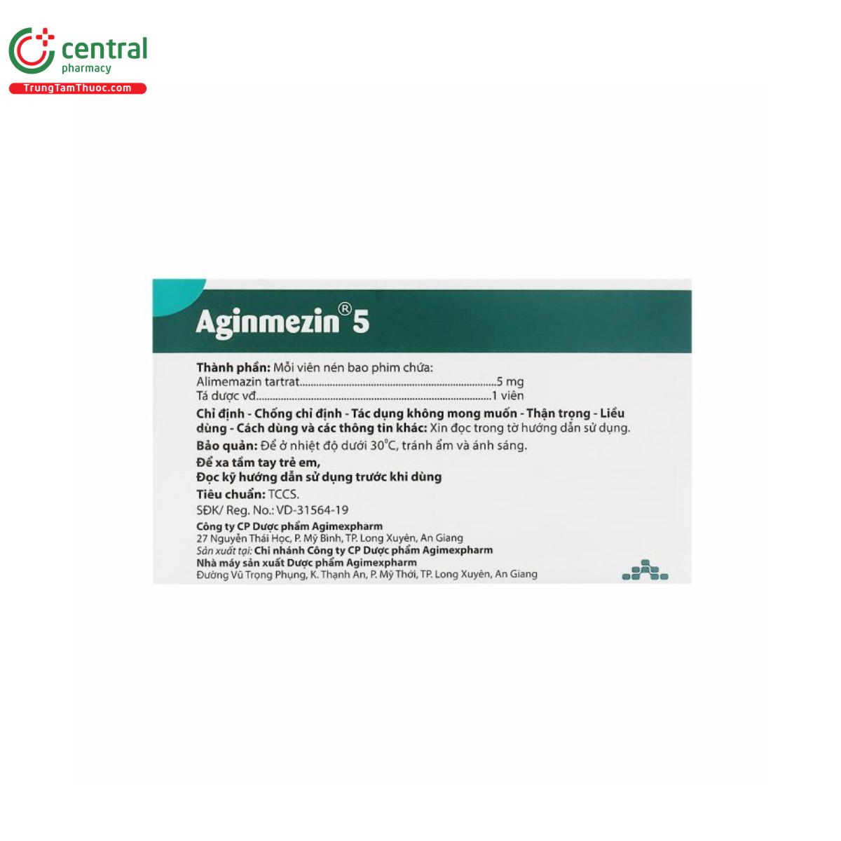 aginmezin 5mg 4 U8078 aginmezin 5mg 4 U8078