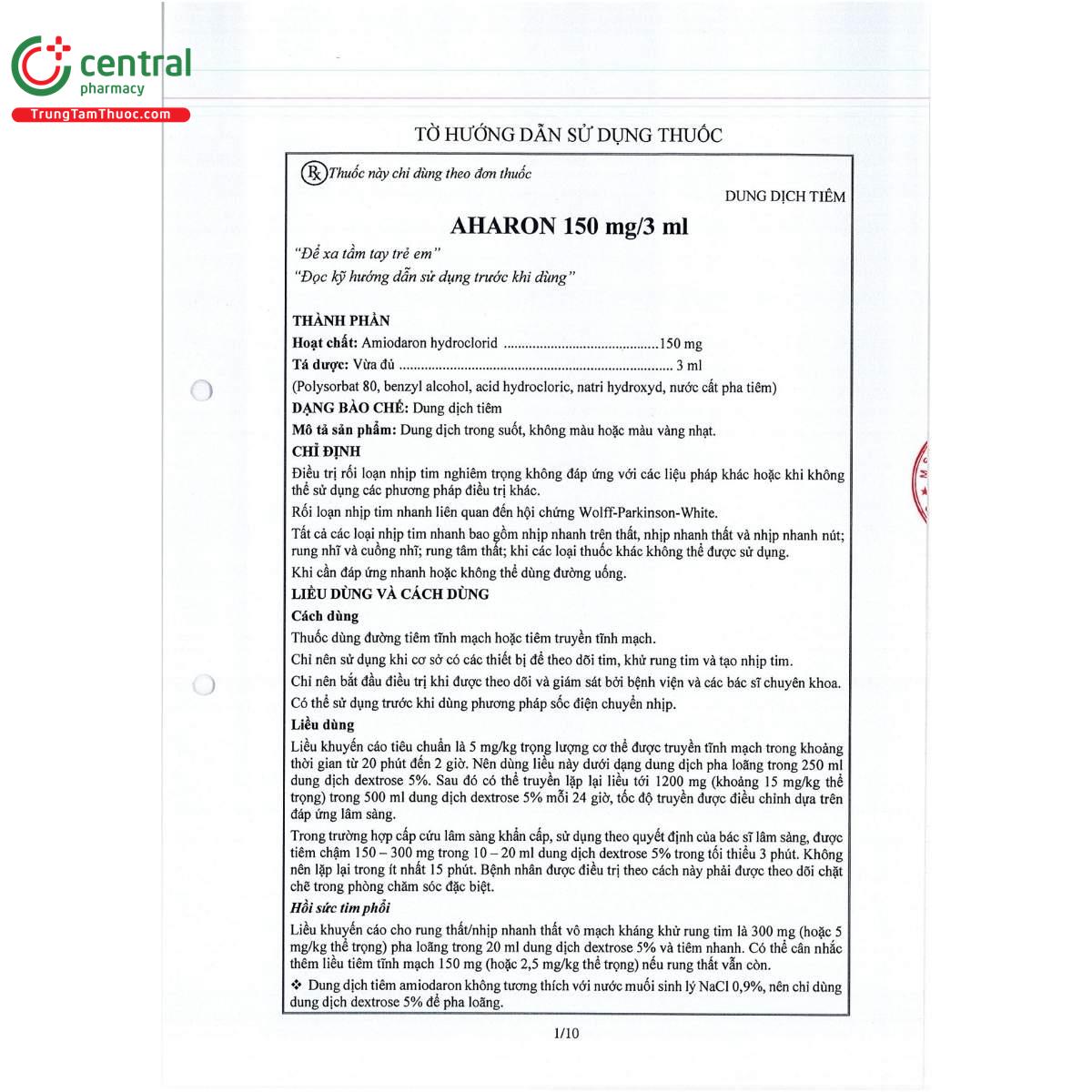 aharon 150mg 3ml 5 O6517 aharon 150mg 3ml 5 O6517