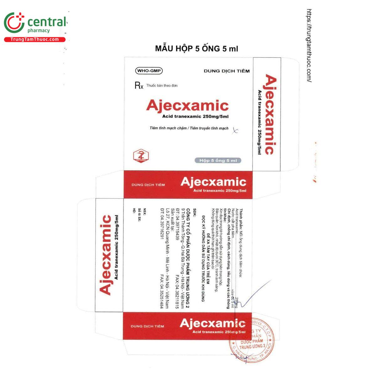 ajecxamic 250mg 4 S7161 ajecxamic 250mg 4 S7161