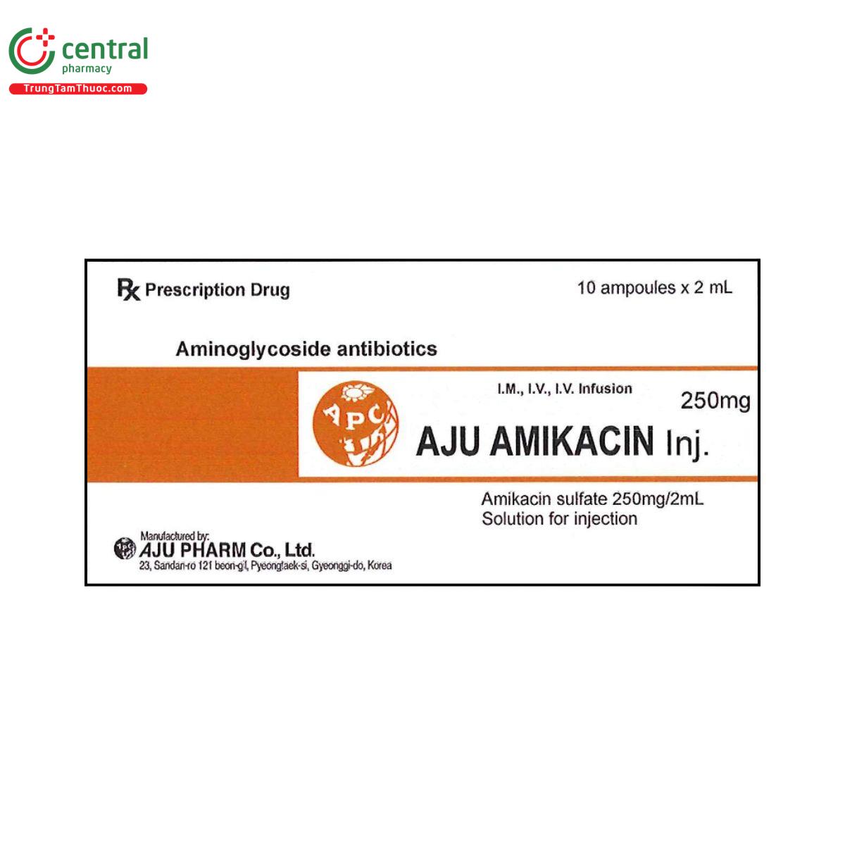 aju amikacin injection 250mg 1 O5816