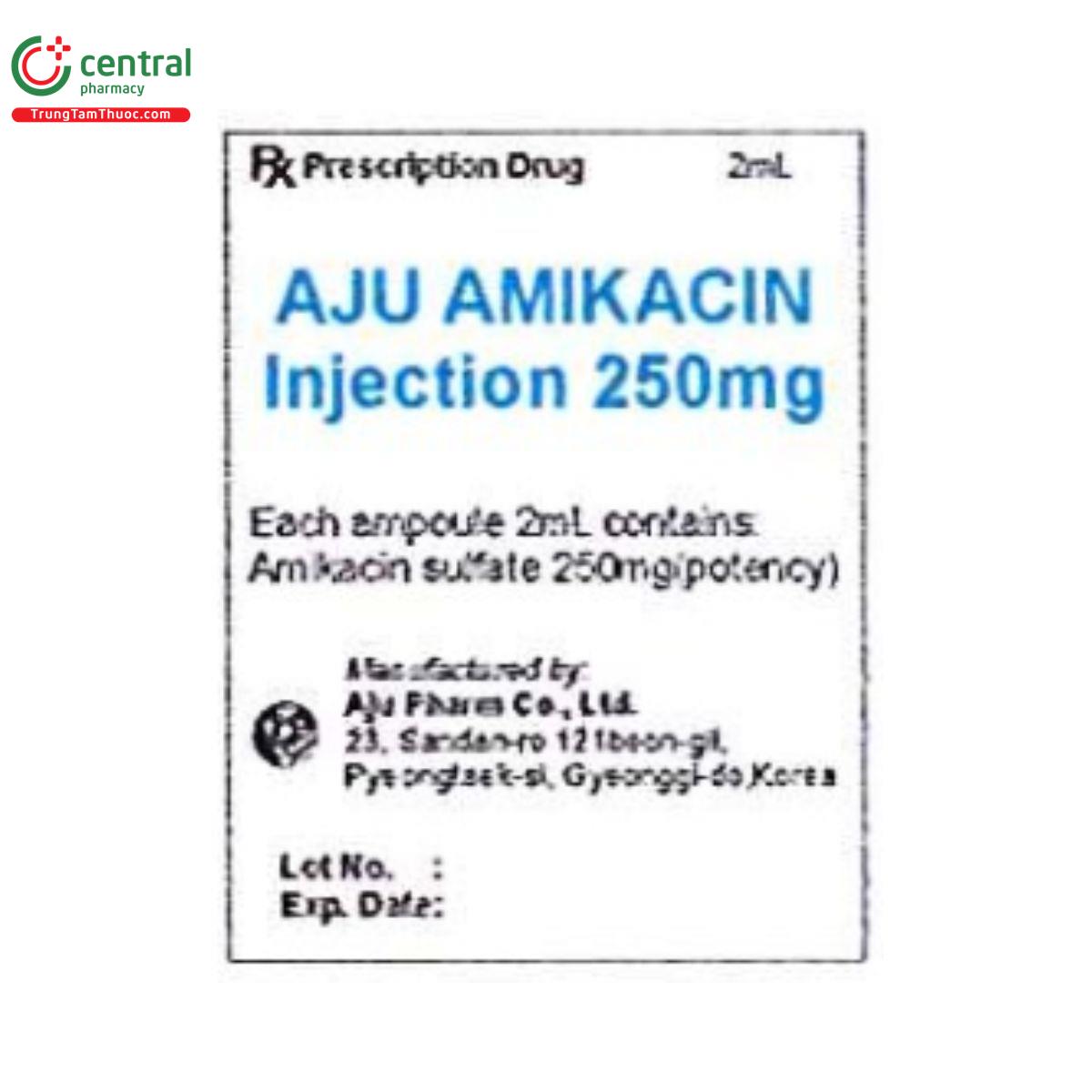 aju amikacin injection 250mg 2 U8543