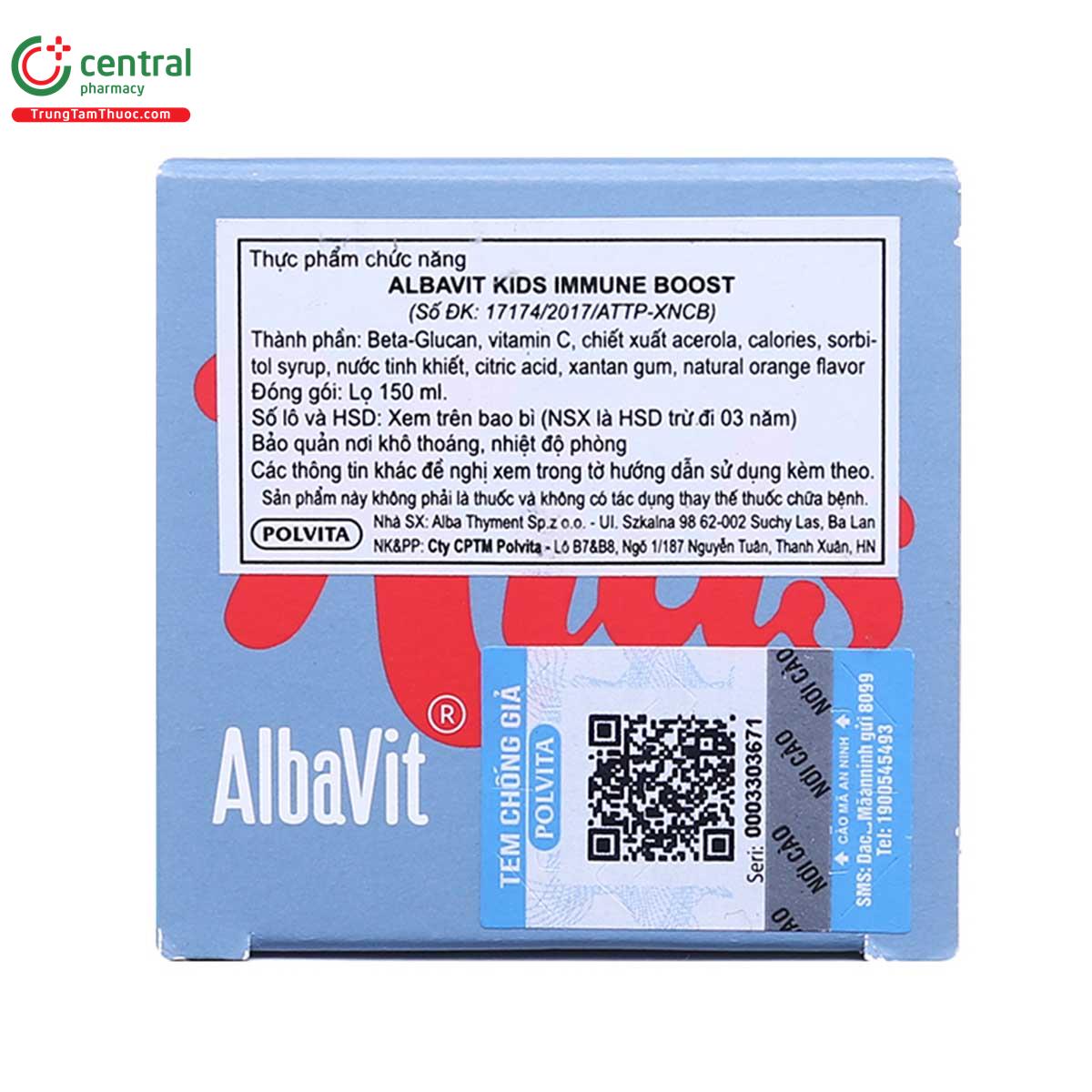 albavit kids immune boost 6 P6140