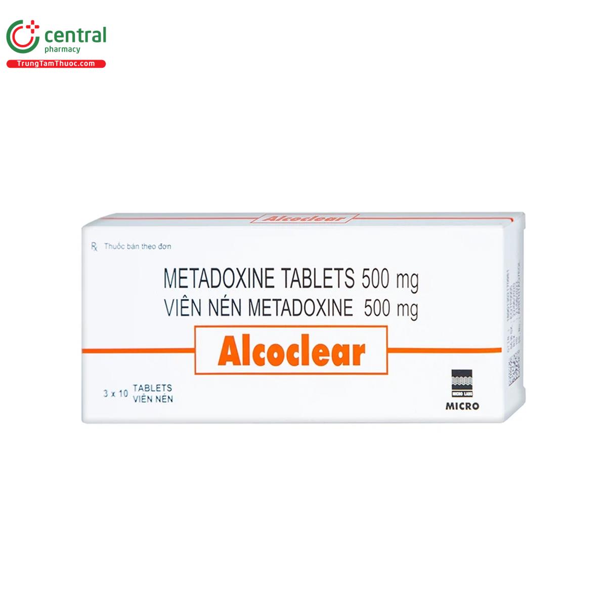 alcoclear 500mg 2 N5264