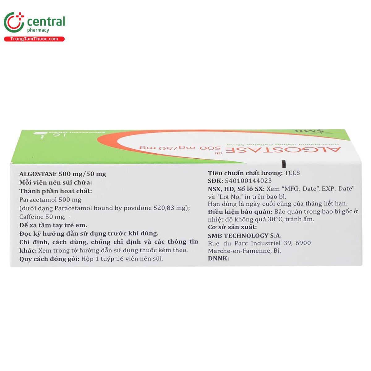 algostase 500mg 50mg 4 J4174