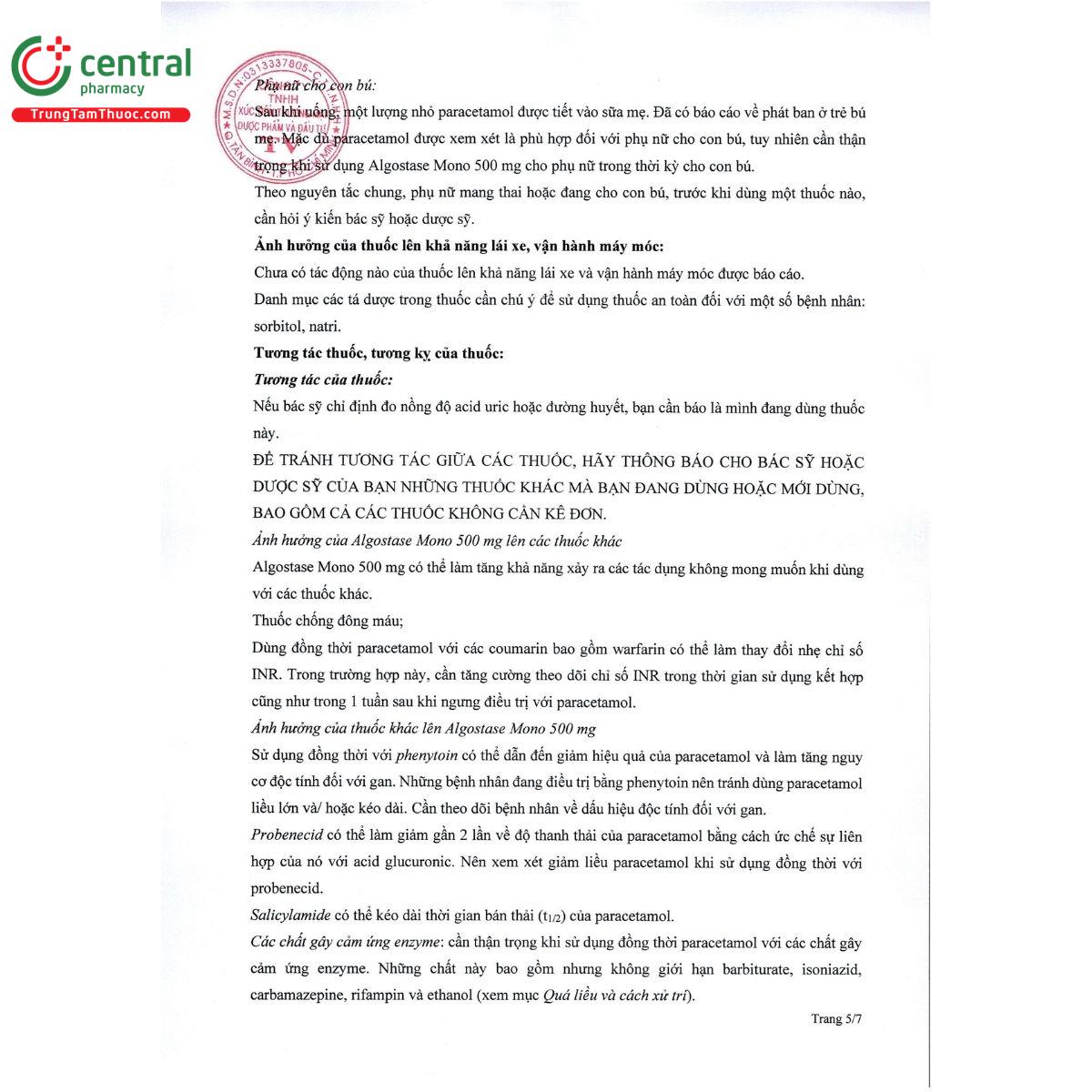 algostase mono 500 mg 6 R7776