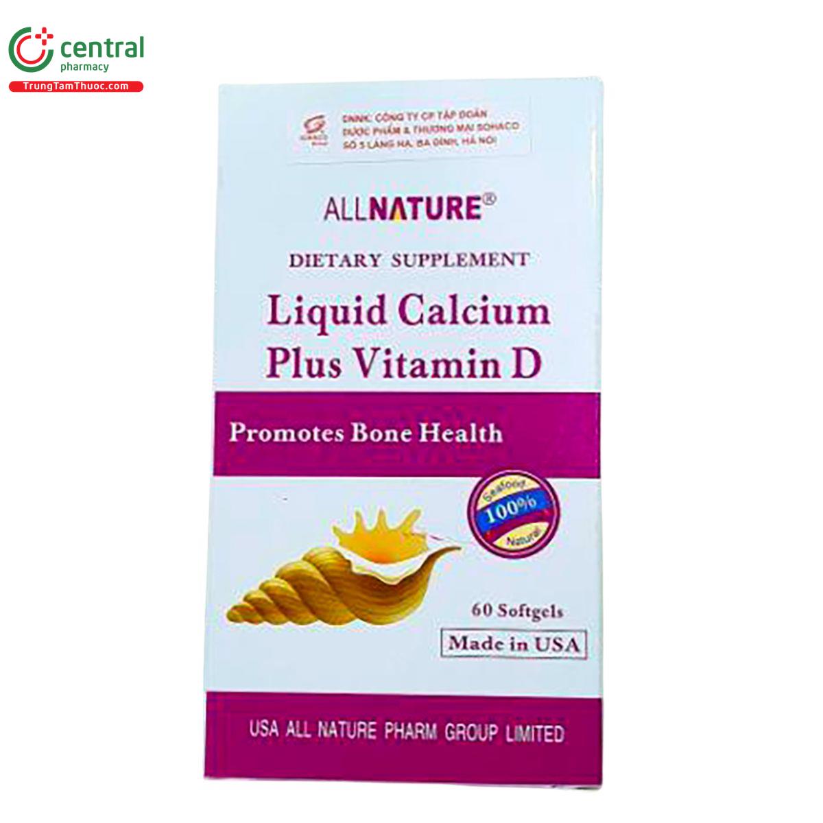 all naturare liquid calcium plus vitamin d 2 B0417