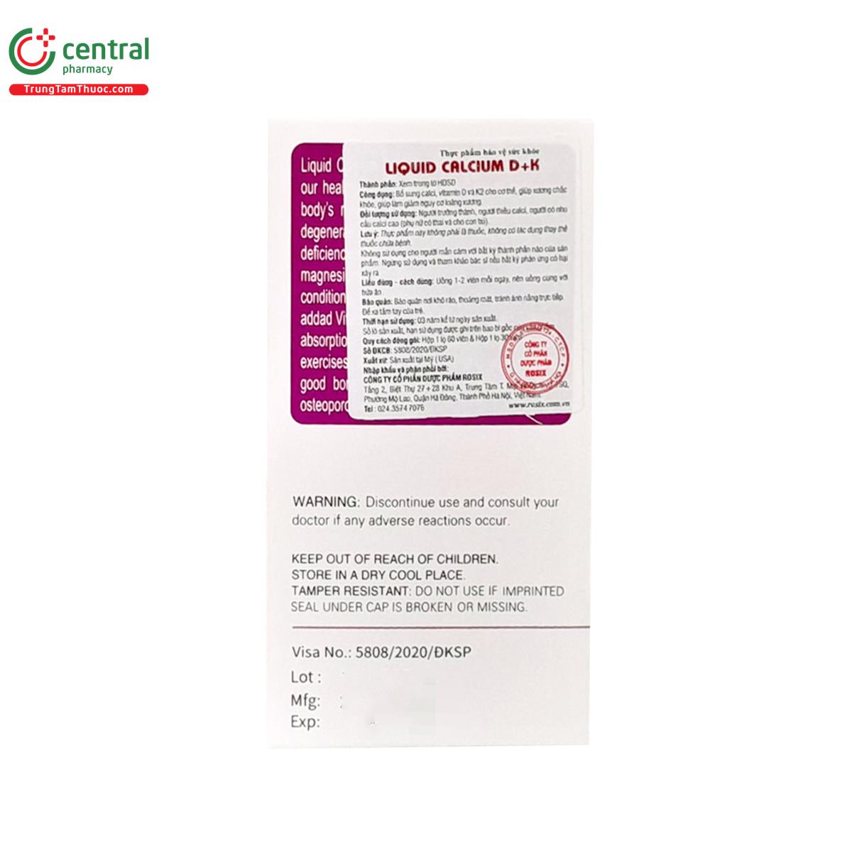 allnature liquid calcium d k 4 Q6552