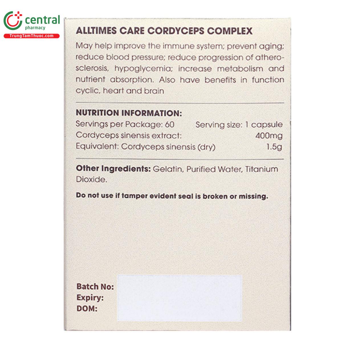 alltimes care platinum cordyceps 8 C1351