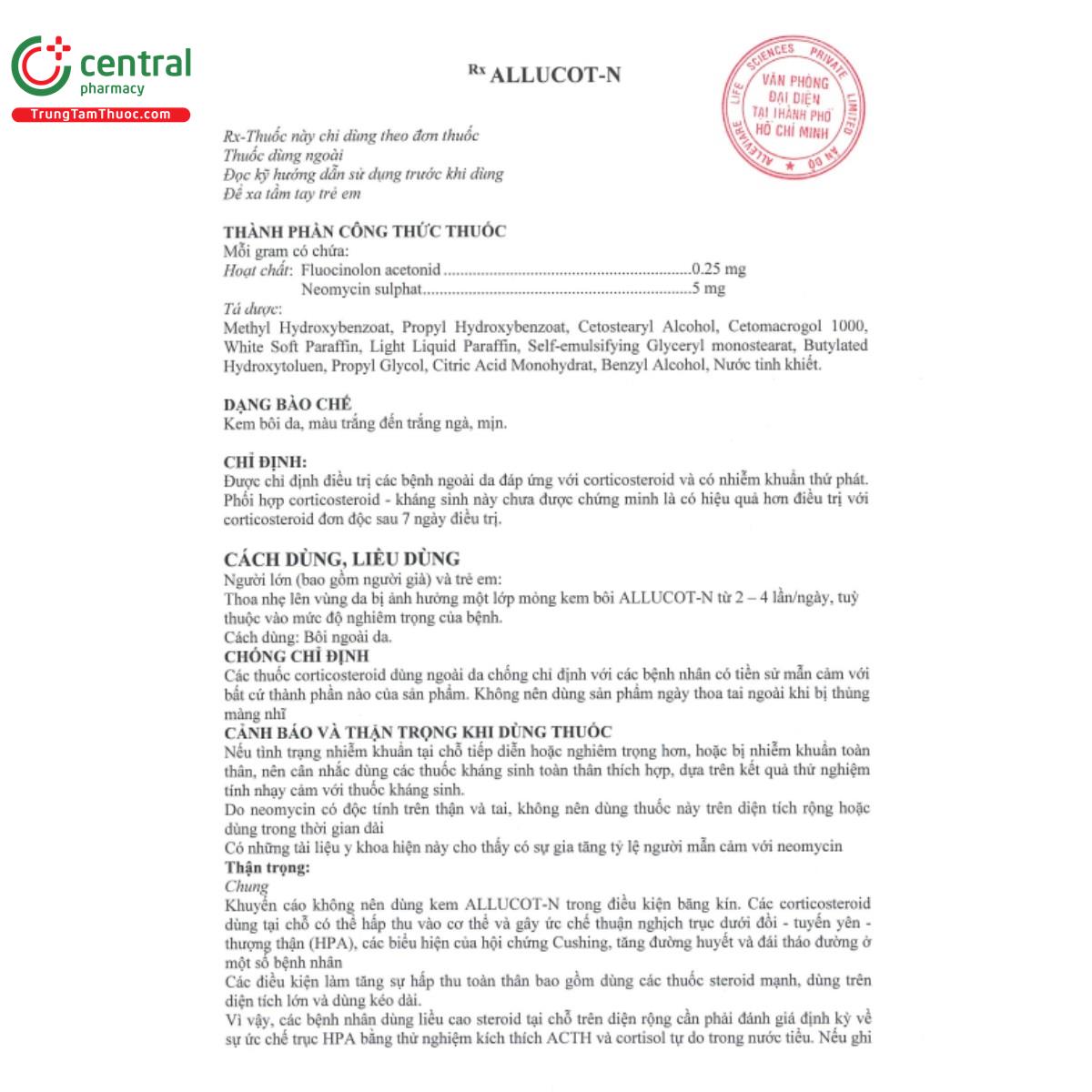 allucot n 15g 4 B0517