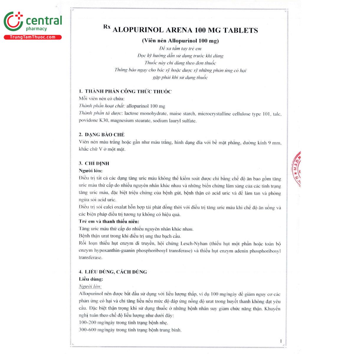 alopurinol arena 100mg 2 T8315 alopurinol arena 100mg 2 T8315