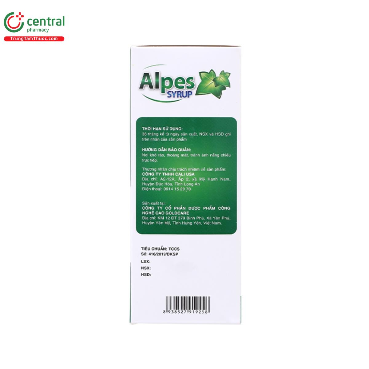 alpes syrup 5 I3287