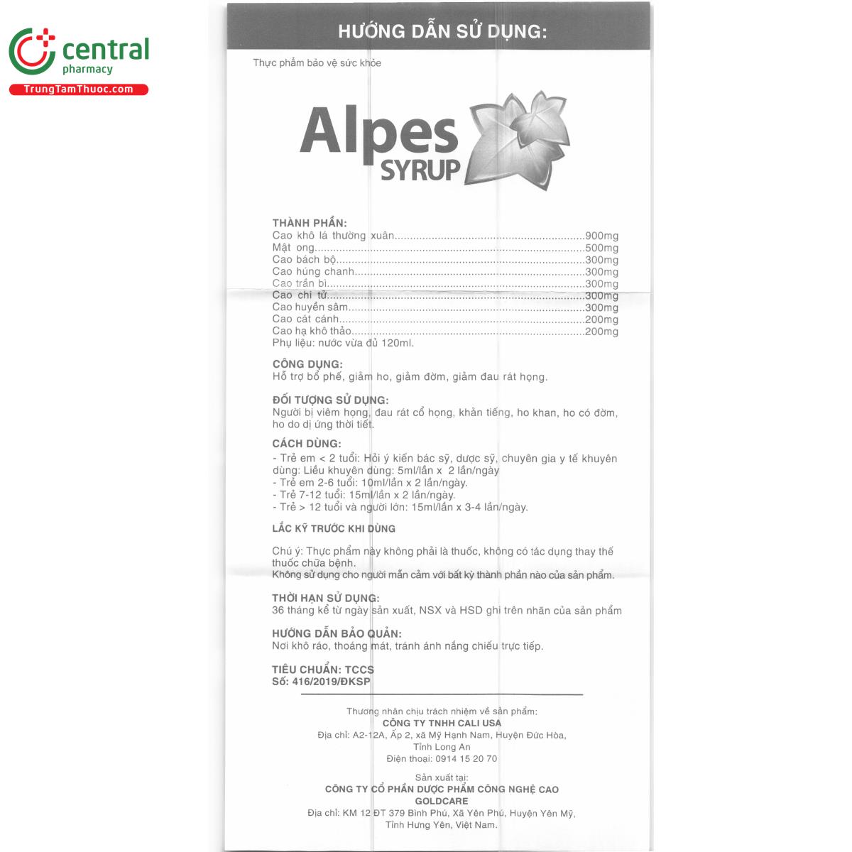 alpes syrup 8 B0647