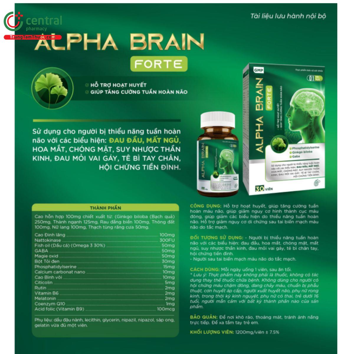 alpha brain forte 14 D1476