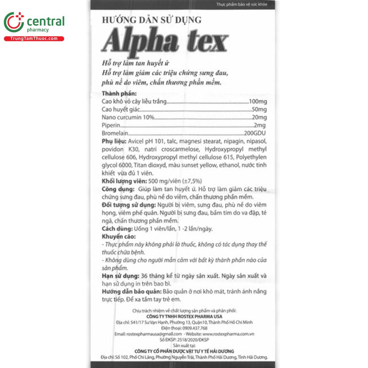 alpha tex 1 I3881