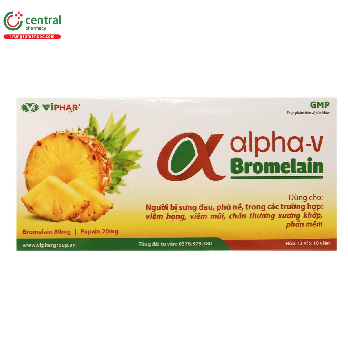 alpha v bromelain viphar 5 C1400