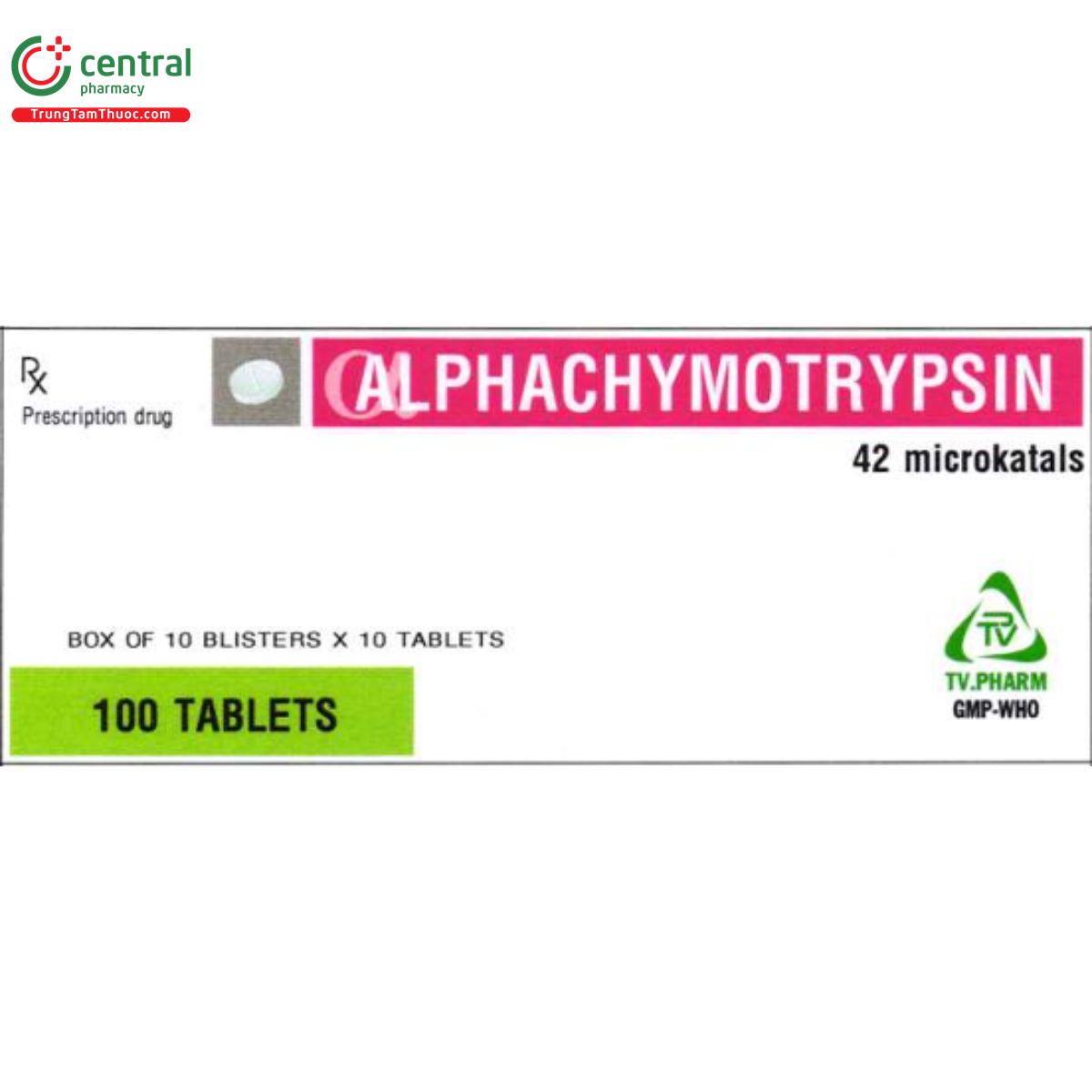 alphachymotrypsin 8400iu tv pharm 11 A0037 alphachymotrypsin 8400iu tv pharm 11 A0037