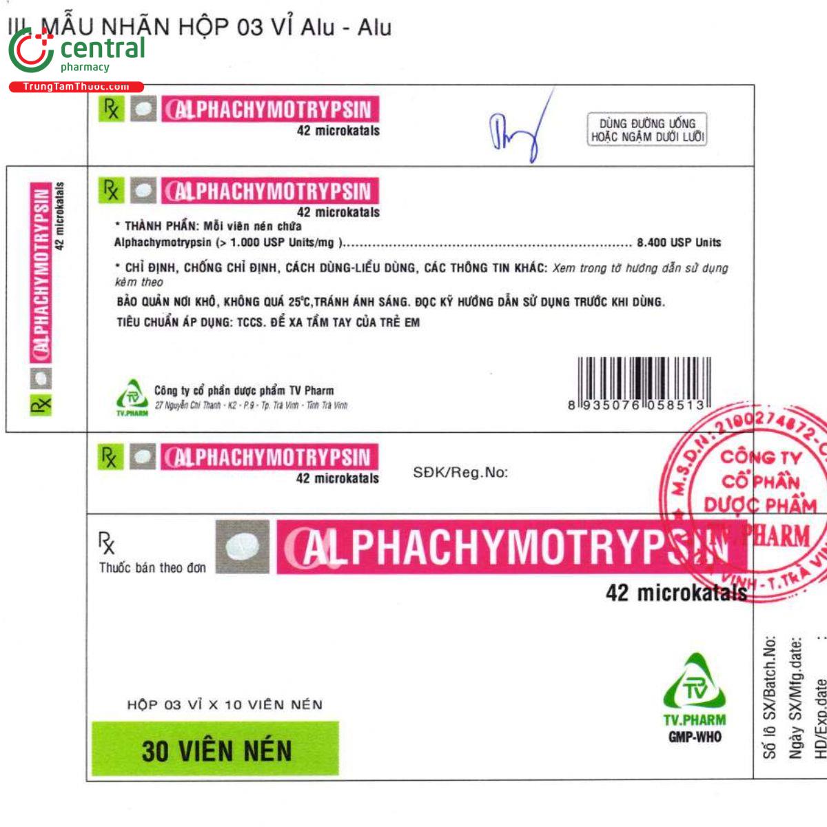 alphachymotrypsin 8400iu tv pharm 3 J4357 alphachymotrypsin 8400iu tv pharm 3 J4357