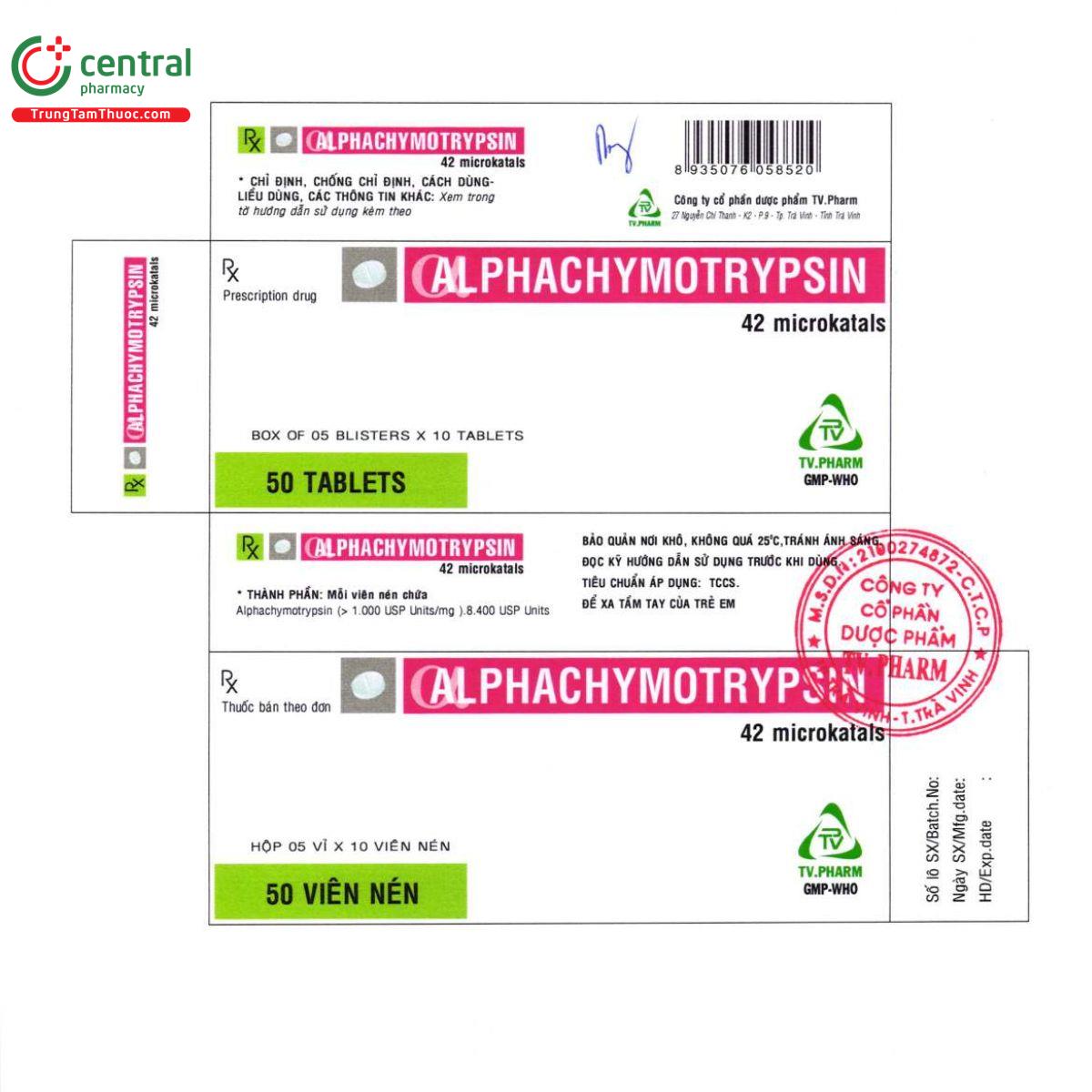 alphachymotrypsin 8400iu tv pharm 4 D1621 alphachymotrypsin 8400iu tv pharm 4 D1621