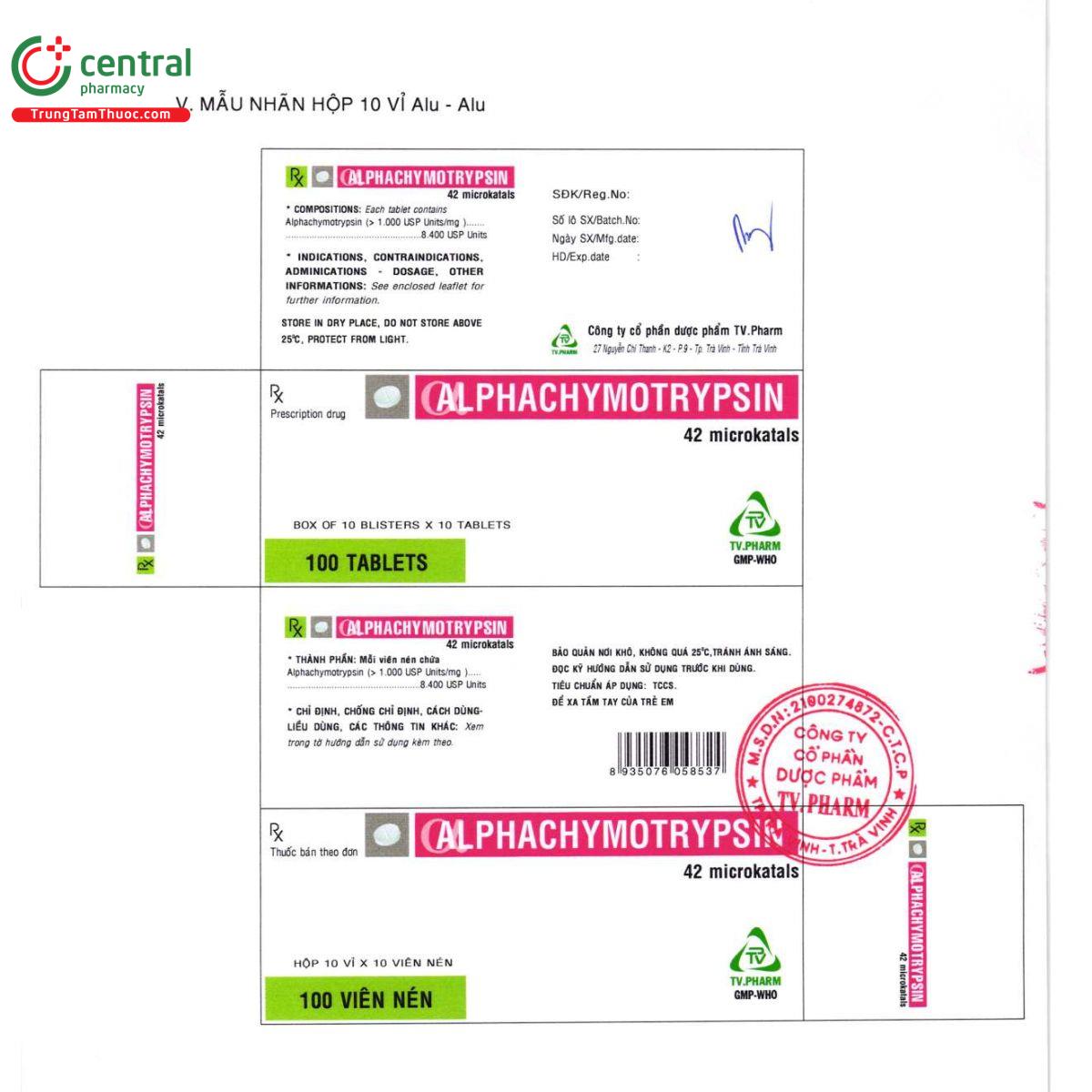alphachymotrypsin 8400iu tv pharm 6 S7084 alphachymotrypsin 8400iu tv pharm 6 S7084