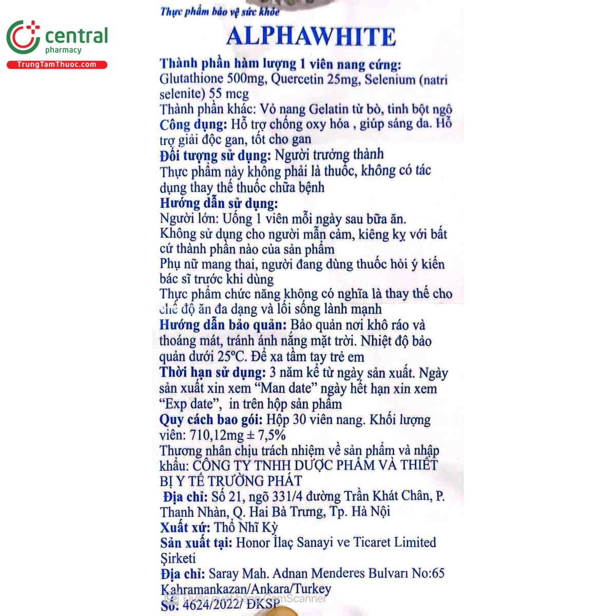 alphawhite 12 U8317