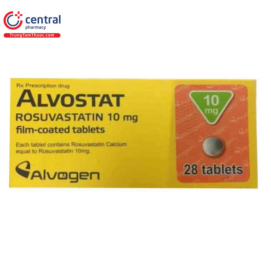 [CHÍNH HÃNG] Thuốc Alvostat - Thuốc có tác dụng hạ cholesterol máu